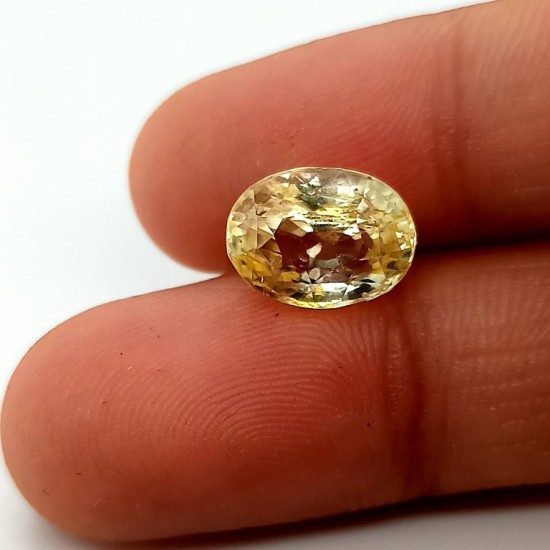Yellow Sapphire (Pukhraj) 5.6 Ct Best Quality Yellow Sapphire (Pukhraj) 5.6 Ct Best Quality